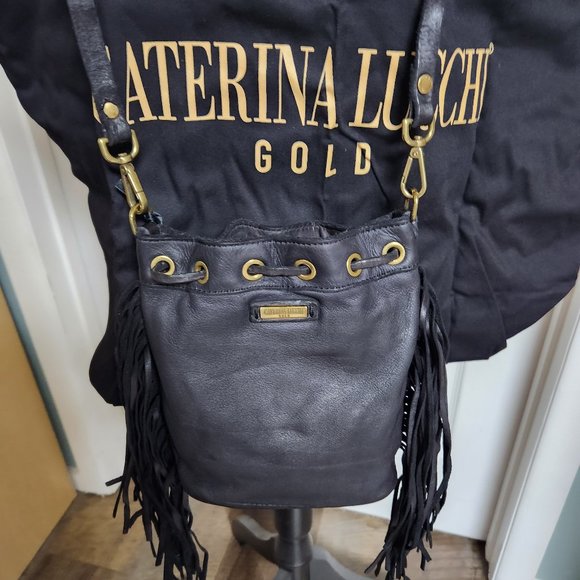 NWT Caterina Lucchi Campomaggi Artisans 60's Vibe Boho Fringe Bag - Picture 6 of 7